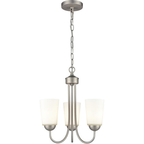 Ivey Lake 3 Light 15 inch Satin Nickel Chandelier Ceiling Light